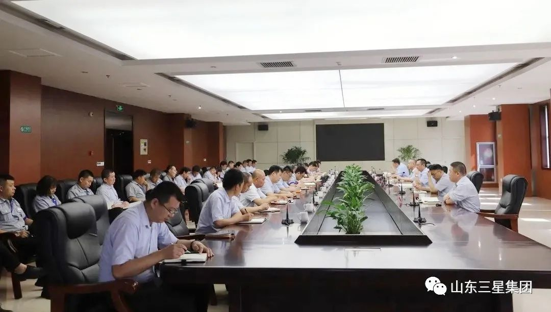 山东三星团体召开月度任务总结集会