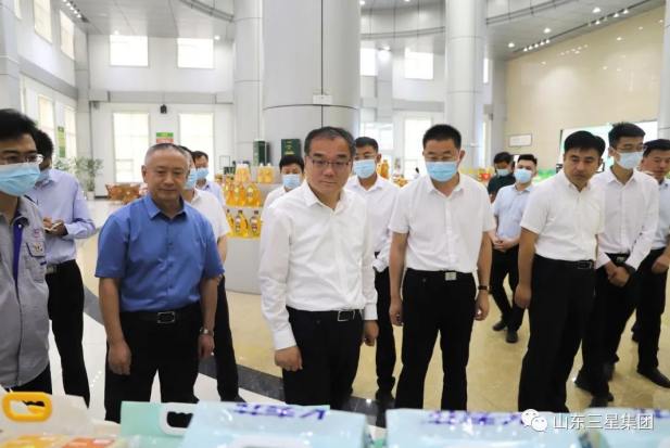 邹平市委布告吕明涛来山东三星团体调研指点任务