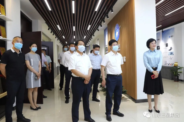 省工商联副主席、省总商会副会长郭建礼来山东三星团体调研