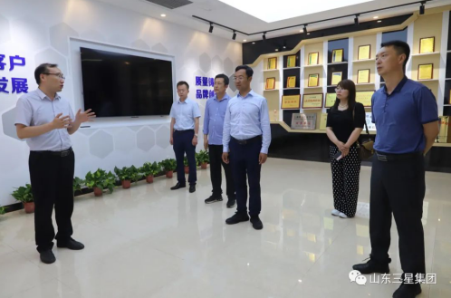 通辽市科尔沁区副区长云泽人来山东三星团体观赏考查