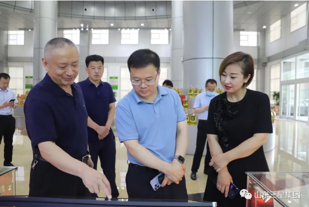 中小都会研讨院带领来山东三星团体观赏考查