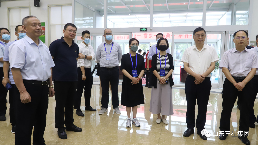 山东省国际商业和投资参谋齐鲁沿黄都会行参谋团来山东三星团体考查