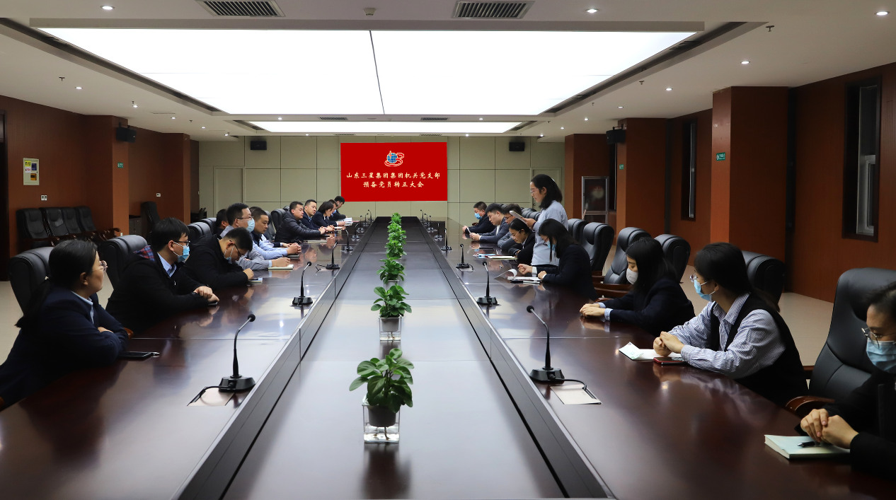 初心如磐 笃行致远 山东三星团体党总支召开豫备党员转正大会