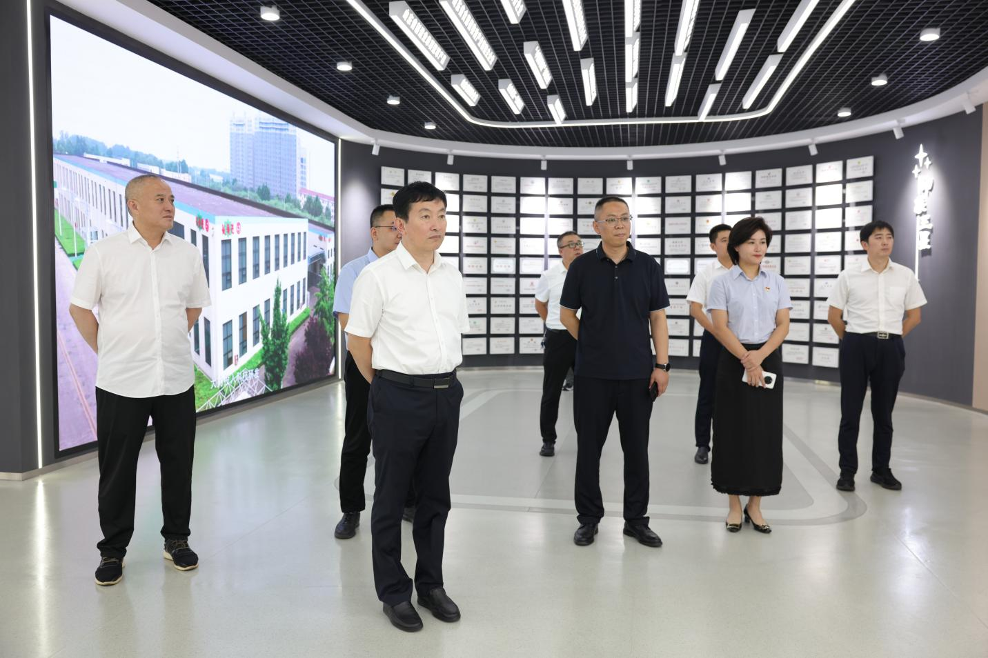 山东农担公司调研组来山东三星团体调研
