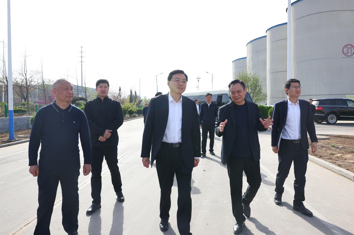 邹平市委布告张谦来山东三星团体调研