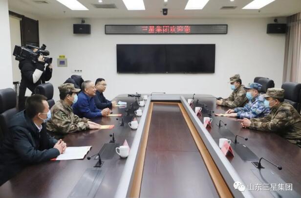 邹平市委常委、人武部部长胡燕龙来蘑菇视频
调研企业民兵编组工作